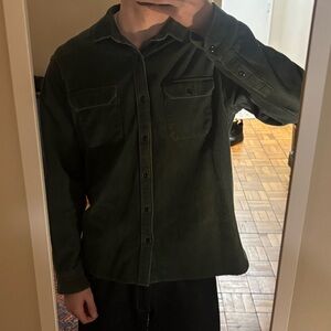 Vintage Levi's Forest Green Corduroy Button Down Shirt